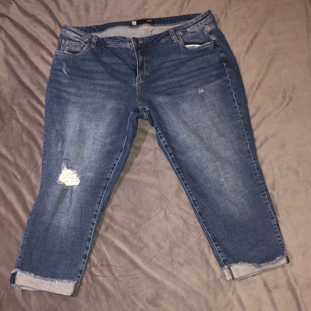 KUT From The Kloth Amy Straight Leg Crop Size 18W